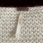 Free People  Ivory V-Neck Sweater cotton alpaca blend Photo 3