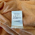 Listicle Button Down Top Tunic Orange Size Large Photo 4