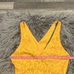 NBD NWT x Naven ‘Bryn’ lace high low midi dress sleeveless marigold S Photo 7