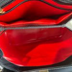 Gucci  Vintage Black Leather Shoulder Bag w/ Red Leather Interior - Preowned Photo 9