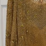 Mac Duggal NWT 5504 Gold Long Sleeve Embellished Gown Size 10 Photo 8