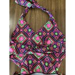 Betsey Johnson  faux wrap cut out geo print Swimsuit one piece Multi Monokini S Photo 4