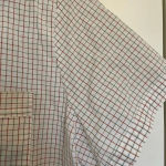 Vintage Sears women’s checkered button‎ down shirt White Size M Photo 1