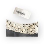 new Shay Todd ❃ Handkerchief Hem Crochet Beach Dress Swim Cover ❃ Black Ivory ❃ Size L Photo 9