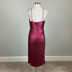 Donna Karan Sequined Sleeveless Midi Sheath Colorful Pink Size 8 Sleeveless Photo 5