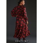 Anthropologie Abstract Wrap Midi Dress Size M Photo 7