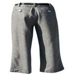 Cache Crop Wool Blend Removable Belt Tweed Pant Black White Gray New $118 NWT Photo 3