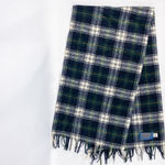 Pendleton Vintage Green Blue Yellow White Plaid Scarf Unisex Men Women One Size Photo 2