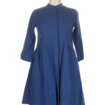 Tuckernuck Mini Royal Navy Blue Cotton Poplin 3/4 Shirt Dress R20620T EUC Size M Size M Photo 9
