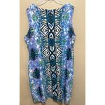 Ronni Nicole Ronni Nicole Dress 20W Womens Sleeveless Blue Green Abstract Print Photo 5