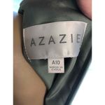 Azazie Lace Overlay Floral Pattern bodice sage bottom Sleeveless Dress A10 Photo 7