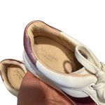 Kate Spade Keswick Glitter Stripe Low-Top Sneakers White Pink Stripe 9.5 Photo 3