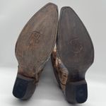 Dan Post Womens 10 Boots Daisy Blue Snip-Toe Cowboy Embroidered Floral Brown Photo 5