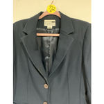 Leslie Fay Woman’s Vintage Petite Haberdashery Blue Size 10 2 Button Suit Blaze Photo 2