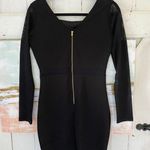 Honey Peach Black Dress Photo 3