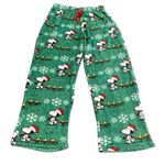 Peanuts Christmas Snoopy Holiday Green Lounge Pants Pajama Pants L Size L Photo 0