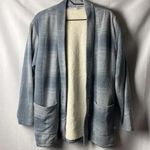 Free Country NWT LUXE+FLEECE WO SIZE MEDIUM GRAY PLAID SOFT FLEECE FUR LINED Photo 2