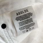 AGOLDE Parker Straight Leg Crop Jeans Finished Hem Milkshake White Size 32 Photo 10