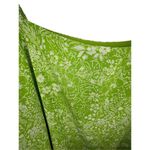 Torrid  Bright Green Floral Pattern Chiffon Pintuck Squareneck Cami Photo 1