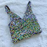 ZARA Sequin Party Cocktail Tank size XS Photo 0