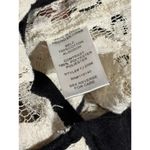 Issi  Cream Lace Cardigan Black Trim Button‎ Down Long Sleeve Elegant Photo 11