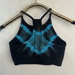 ELECTRIC & ROSE BLACK COBALT BLUE SPORTS BRA HALTER TANK CROP TOP SMALL EUC Photo 0