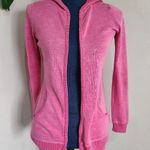 Banana Republic  Heathered Pink Cotton Zipper Hoodie Jacket Photo 1