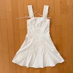 Princess Polly Honey Suckle white mini dress with tie straps and corset back Photo 1
