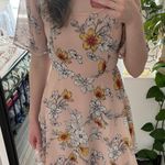 Lulus Pink Floral Dress Photo 0