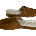 Madewell Tan Suede Slip on Pointed Toe Fur Lined Flats size 9 Photo 4