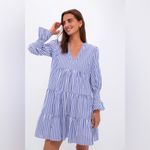Tuckernuck Pomander Place Blue and White Stripe Cotton Poplin Kenzo Dress - XL Photo 1