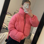 Palmetto Moon  pink puffer jacket with bows on sleeve Photo 0