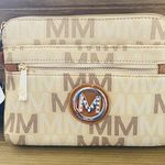 MIA NWT MKF Collection Helen Milan M Signature Cross body Wristlet by K. Farrow Photo 0