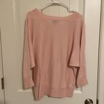 Iz Byer NWOT | women’s pale pink pearl jewel 3/4 sleeve knit sweater XL Photo 5