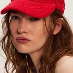 Free People  Silvie Crochet Baseball Hat Photo 0