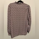 Chadwick's  Pink and Black Patterned Blouse Photo 1