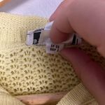 Y2K St. John Sport Pastel butter Yellow Knit Zip Up Jacket Size L Gold Size L Photo 5