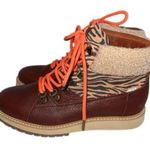Toms Mesa Boot Waterproof Shearling Cuff Tiger Stripe Size 6.5 NEW w/o Box Photo 0