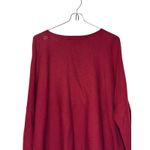 J.‎ Jill Women Sweatshirt Knit Pullover Long Sleeves Crew Neck Cotton Red Large Photo 9