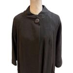 Vintage Black Swing Coat Women's M Mid Photo 1