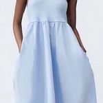 ZARA  Blue Halter Baby Doll Dress Photo 0
