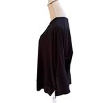Spanx P.L.T. Dolman Sweatshirt in Black Large 50171r Photo 2