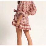 Cleobella  Boho Oversized Magdalena Puff Sleeve Flowy Mini Dress Size Small‎ Photo 4
