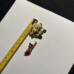 Lot Of 2 Brooch Pins #1 Teacher & Christmas Holiday School Bus Gold Tone Photo 4