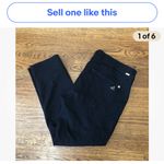 DL1961 Maternity Dark Wash Bardot Cropped Jeans Size 30 Blk Pro 360 Comfort Euc Blue Photo 8