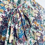 ZARA Bow Top Women’s Size Medium Long Sleeve Button Down Tie Photo 5