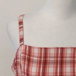 Arizona Jeans Arizona Y2K Pink Plaid Crop Top NWT Size Large Smocked Cropped Top Photo 1