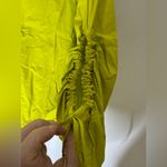 Pilcro ‎ Blouse Size XXS Lime Green Balloon Sleeves Anthropologie Button Up Photo 4