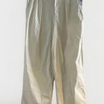 Gap Womens sz 16 Tall High Rise Pleated Wide Leg Khakis Chinos Off White Pants Photo 2