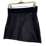 Athleta Northpeak Skort Women's S Black Stretch Poly 4 Pocket Mini Jean Look Photo 1